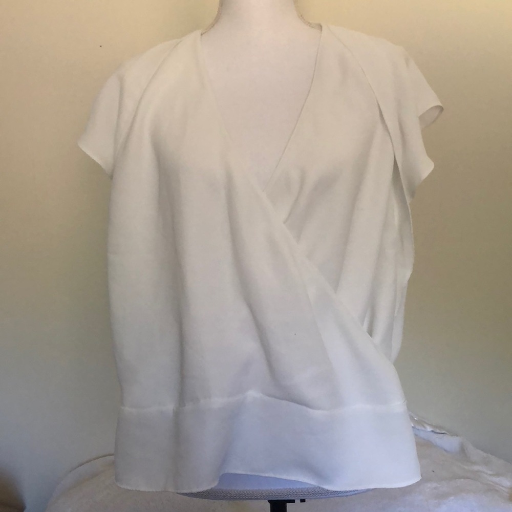 Zara Basic White Blouse XL